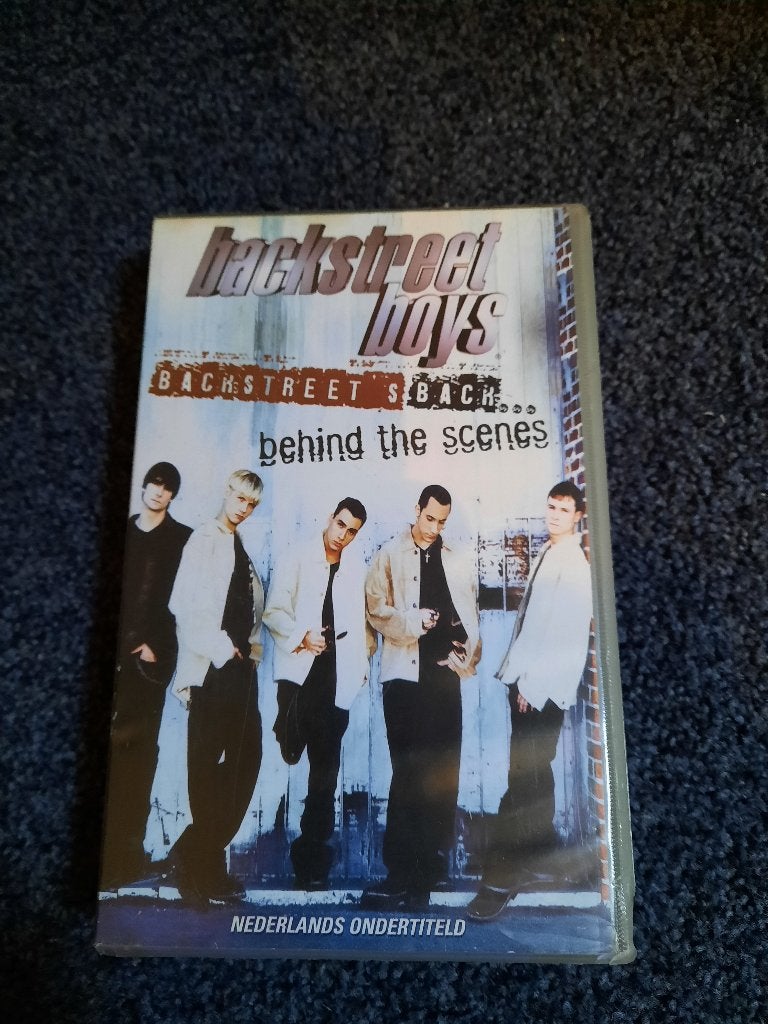 BACKSTREET BOYS BEHIND THE SCENES! Op VIDEO!, Cd's en Dvd's, Muziek, Verzenden, Alle leeftijden, Zo goed als nieuw