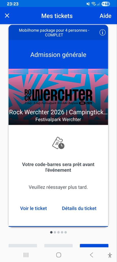 Rock Werchter 2026 | Accommodatie The Hive Mobilhome (4 pers, Tickets en Kaartjes, Drie personen of meer, Juli