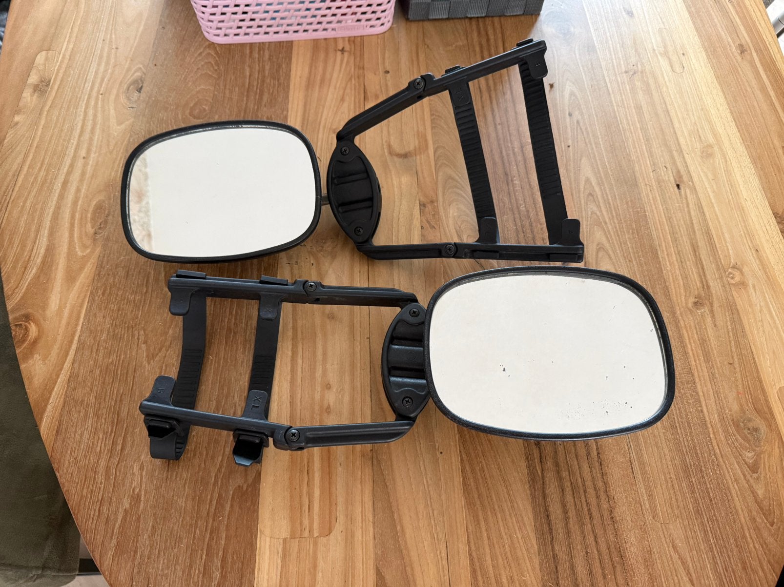 Reich Handy Mirror XL caravanspiegels – set van 2, Ophalen of Verzenden, Gebruikt, Universele onderdelen