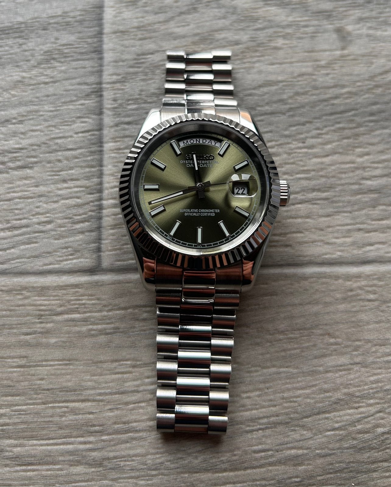 Seiko Green Automatic | 40MM, Sieraden, Tassen en Uiterlijk, Polshorloge, Nieuw, Ophalen of Verzenden, Seiko