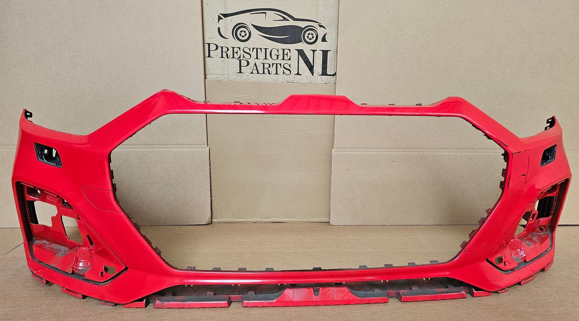 Voorbumper Audi A1 82A S-Line KLS PDC LZ3M ORGINEEL BUMPER, Gebruikt, -, Voor, Ophalen of Verzenden