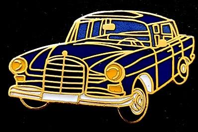 Mercedes-Benz 190 pin- paarsblauw, Verzenden, Nieuw, Transport, Speldje of Pin