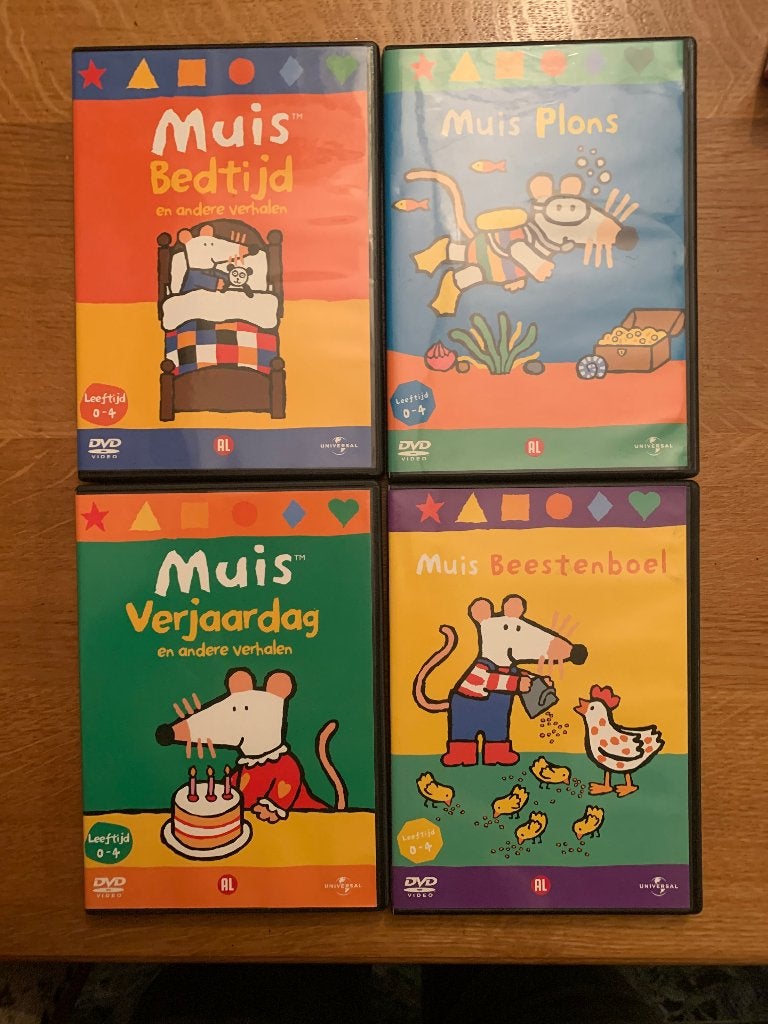 DVD's Muis - Lucy Cousins, Alle leeftijden, Ophalen, Zo goed als nieuw