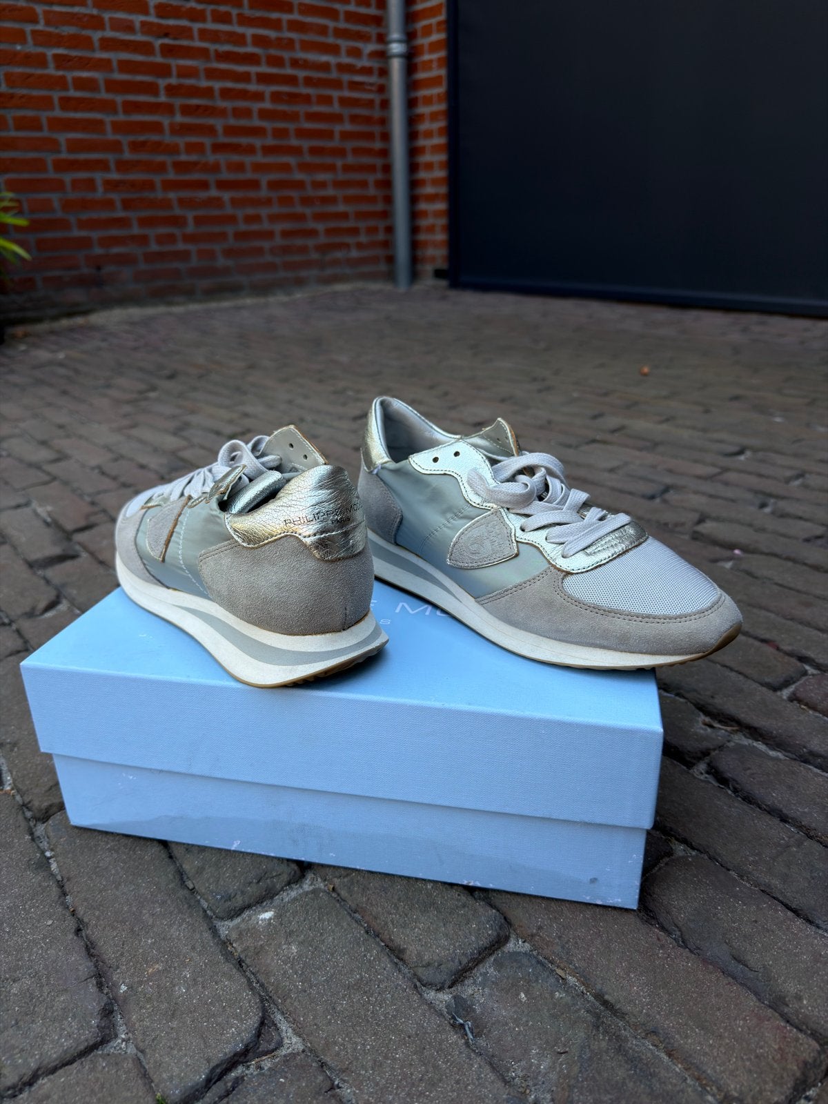 Philippe Model Tropez Low sneakers - Maat 38, Ophalen, Zo goed als nieuw, Grijs, Sneakers of Gympen