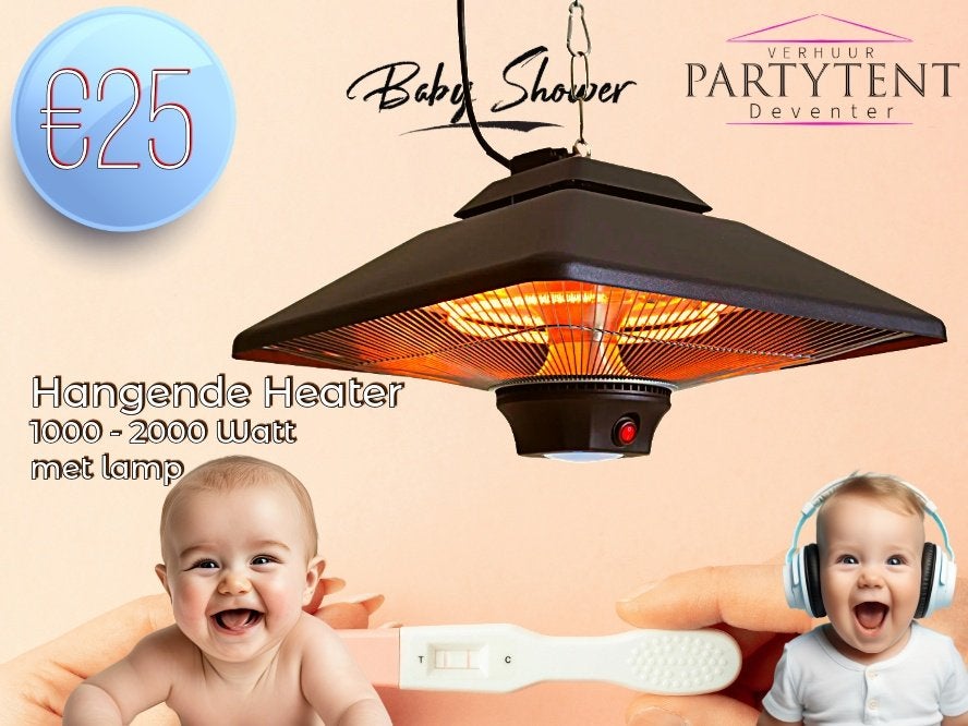 Heater plafond huren voor reveal party, Ophalen, Nieuw, Geboorte of Huwelijk