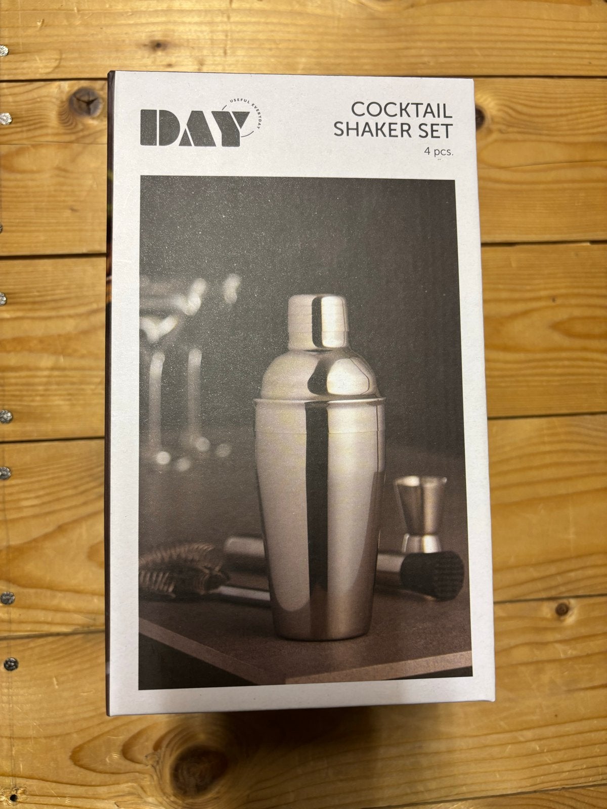 Cocktail Shaker Set 4-delig - Nieuw in doos, Huis en Inrichting, Overige typen, Ophalen of Verzenden, Metaal, Overige merken