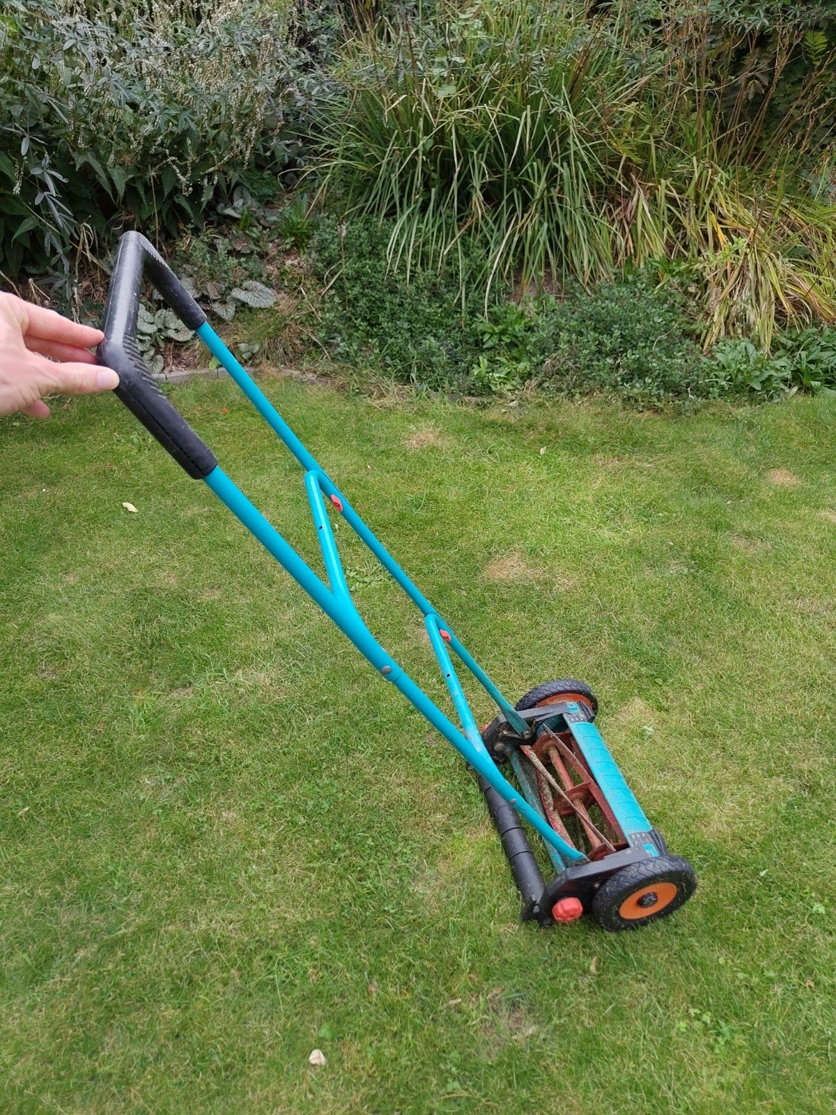 Handgrasmaaier - Gardena 4000SM - Ideaal voor kleine gazons, Tuin en Terras, Ophalen, Gebruikt, Handgrasmaaier, 30 t/m 39 cm