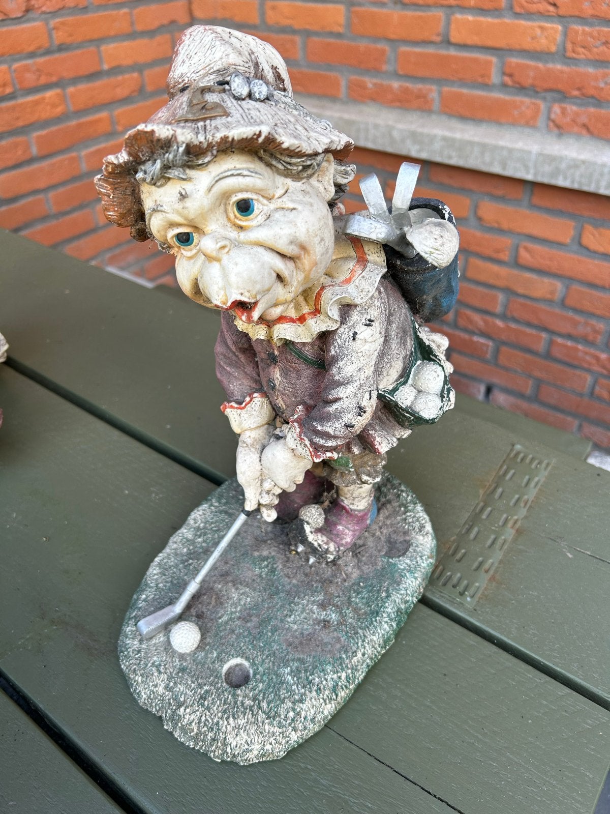 Golfbeeldje van een Laaf, Decoratie voor Golfliefhebber, Gebruikt, Meerkleurig, Overige stijlen, Ophalen of Verzenden
