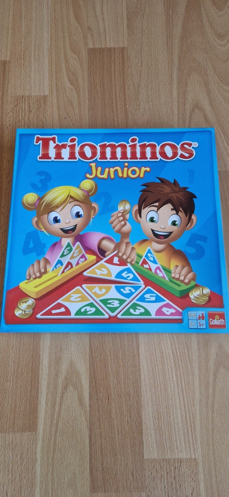 Triominos junior , Goliath, Hobby en Vrije tijd, Ophalen, Zo goed als nieuw, Goliath Games