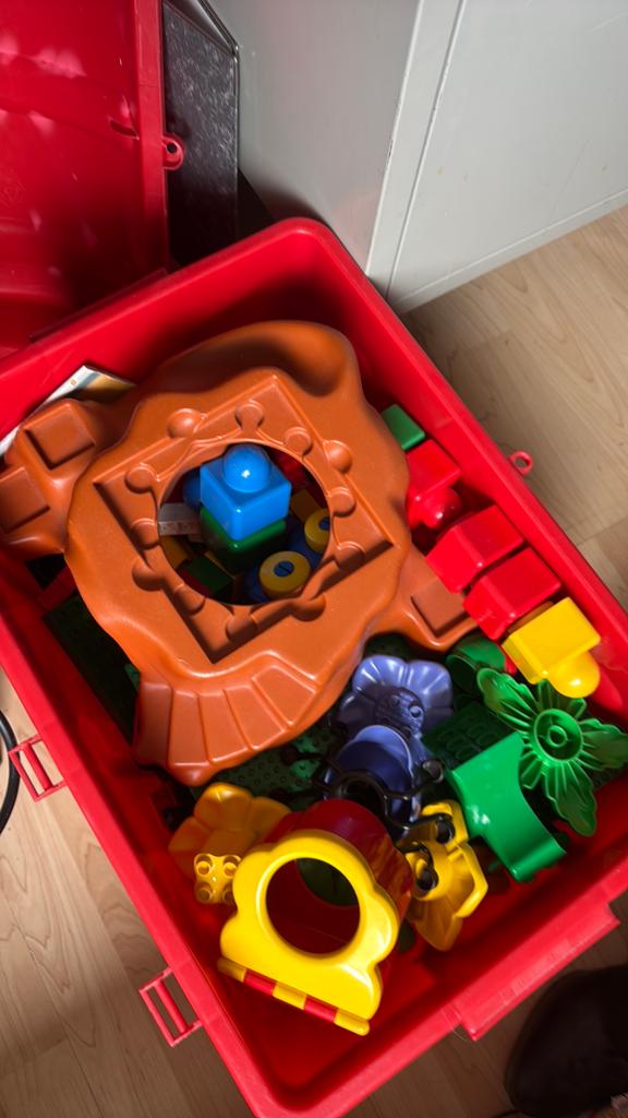 Bak vol lego en duplo, Ophalen, Gebruikt