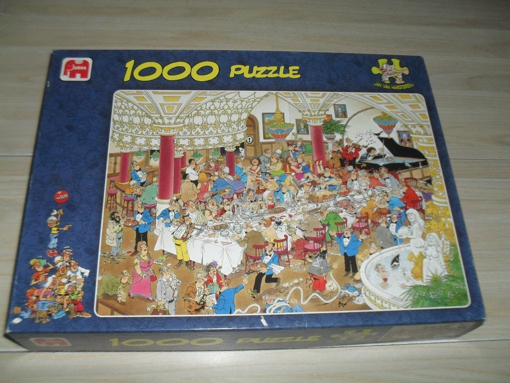 Jan van Haasteren puzzle 1000 stukjes De bruiloft, Ophalen, 500 t/m 1500 stukjes, Gebruikt, Legpuzzel