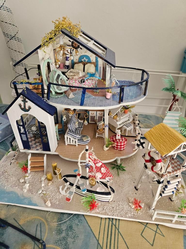 Zelfbouw maquette strandhuis (is al af), Ophalen, Groter dan 1:32, Auto, Overige merken