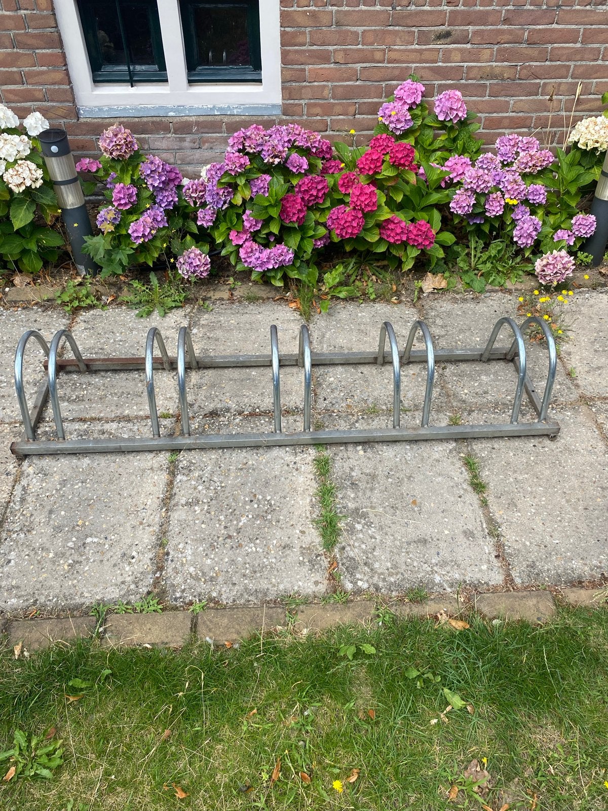 Fietsenrek voor 5 fietsen - Gebruikt, Ophalen, Gebruikt