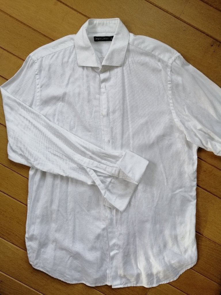 ANGELO LITRICO bloes overhemd wit maat XL, Kleding | Heren, Angelo Litrico, Wit, Ophalen of Verzenden, Zo goed als nieuw