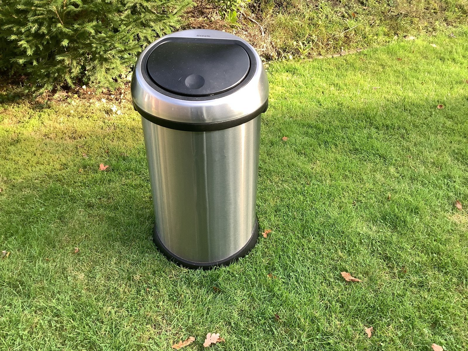 Brabantia Touch Bin RVS Afvalbak prullenbak 40-50L rvs, 40 liter of meer, Ophalen, Gebruikt, Rvs