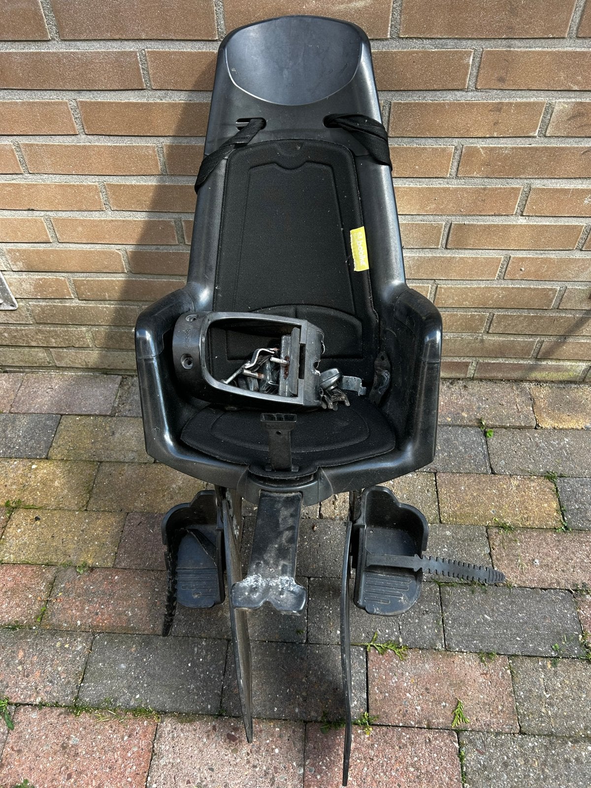 Gebruikt Bobike achterzitje voor fiets, Ophalen, Gebruikt, Achterzitje, Voetsteuntjes