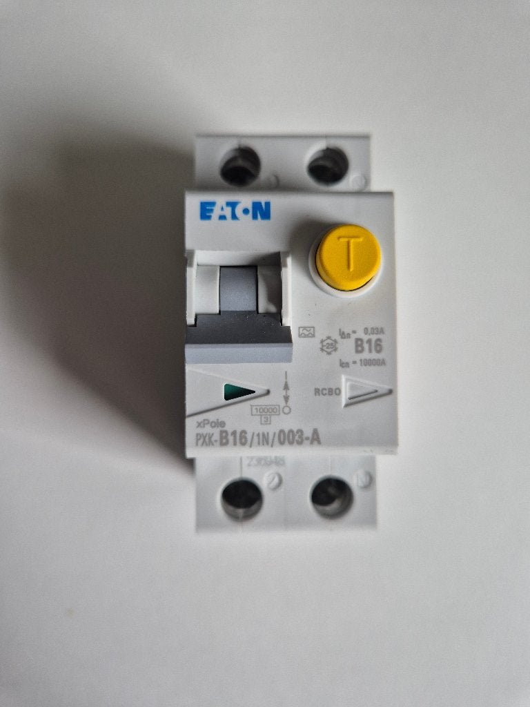 Eaton Aardlekautomaat B16 30mA 1-fase (PXXK-B16/1N/003-A), Ophalen of Verzenden, Zo goed als nieuw, Overige typen