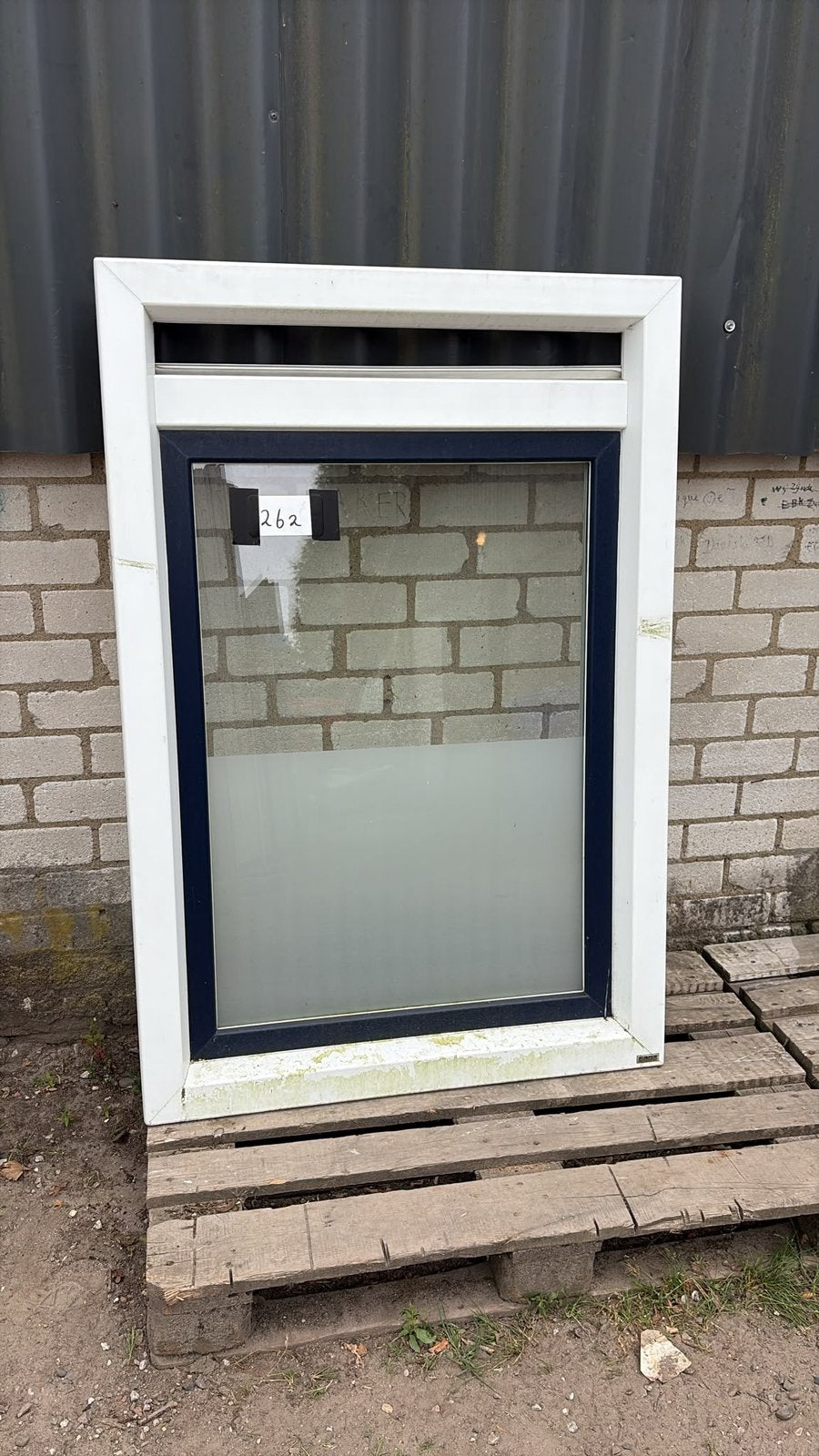 (262) Nieuw kunststof raamkozijn draai kiep incl glas, Kunststof, Raamkozijn, Nieuw, Inclusief glas