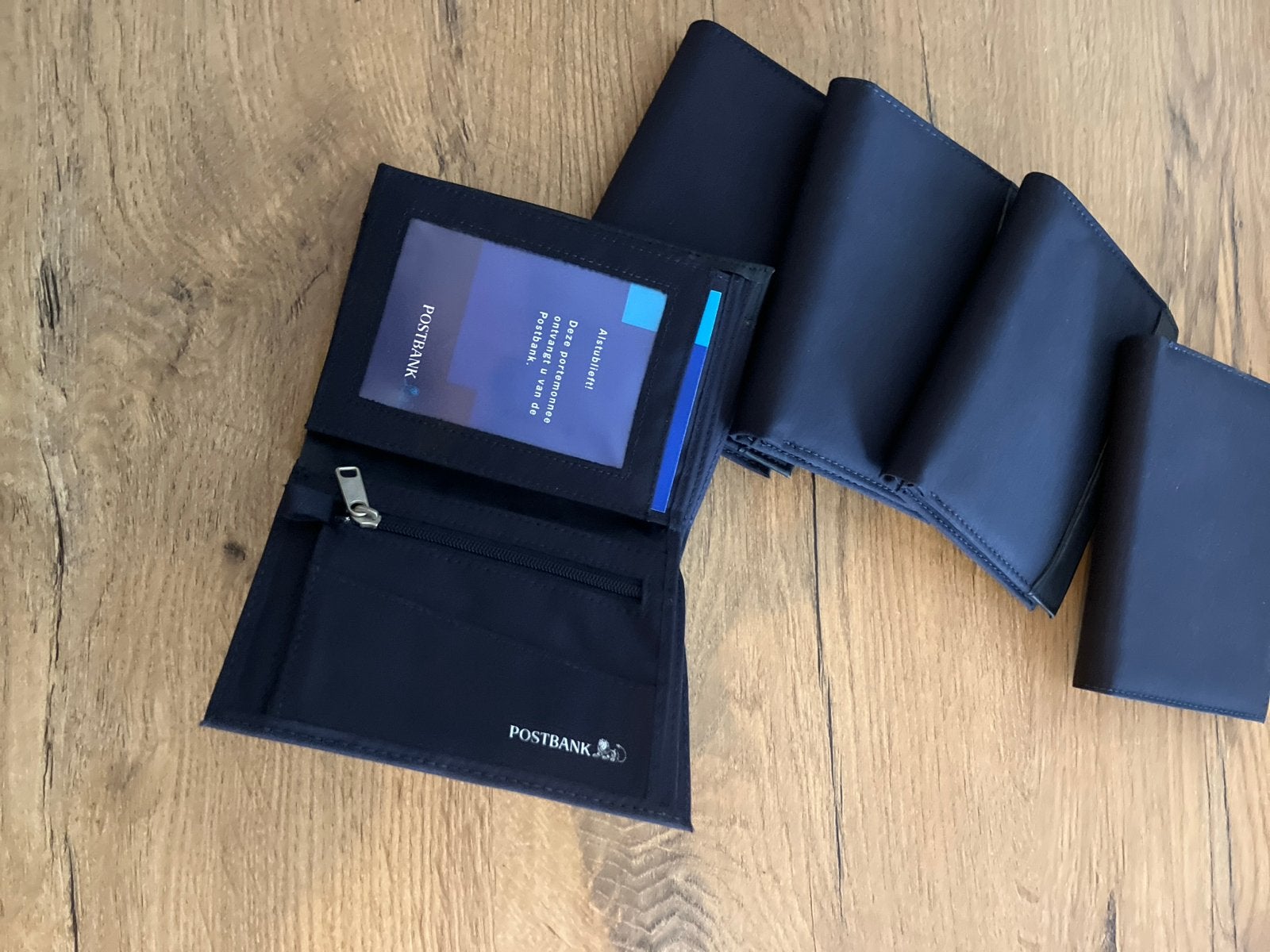 5 Nieuwe Postbank portemonnees - Vintage en ongebruikt, Sieraden, Tassen en Uiterlijk, Ophalen of Verzenden, Nieuw, Blauw, Overige merken