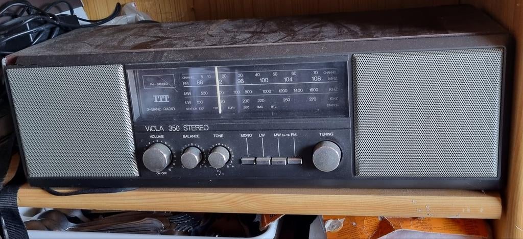 Antieke ITT Viola 350 Stereo radio, Ophalen of Verzenden