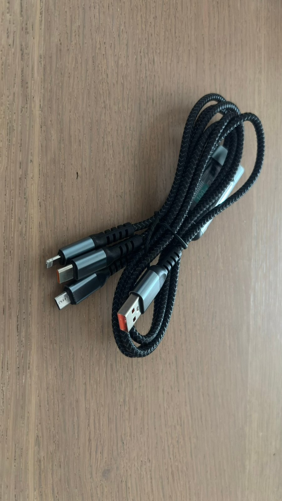 NIEUW - 3in1 usb charging cable100W, USB-C, Verzenden, Nieuw, Universeel