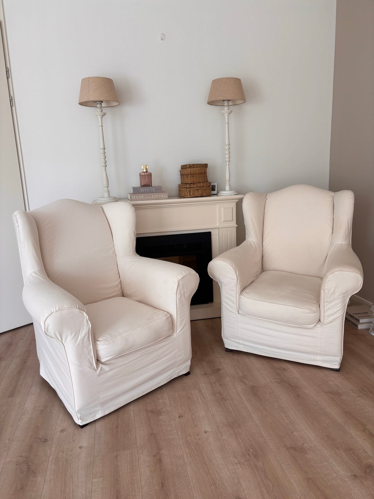 Riviera Maison South Hampton Wing Chair - Fauteuil, Ophalen, Gebruikt, Stof, 75 tot 100 cm