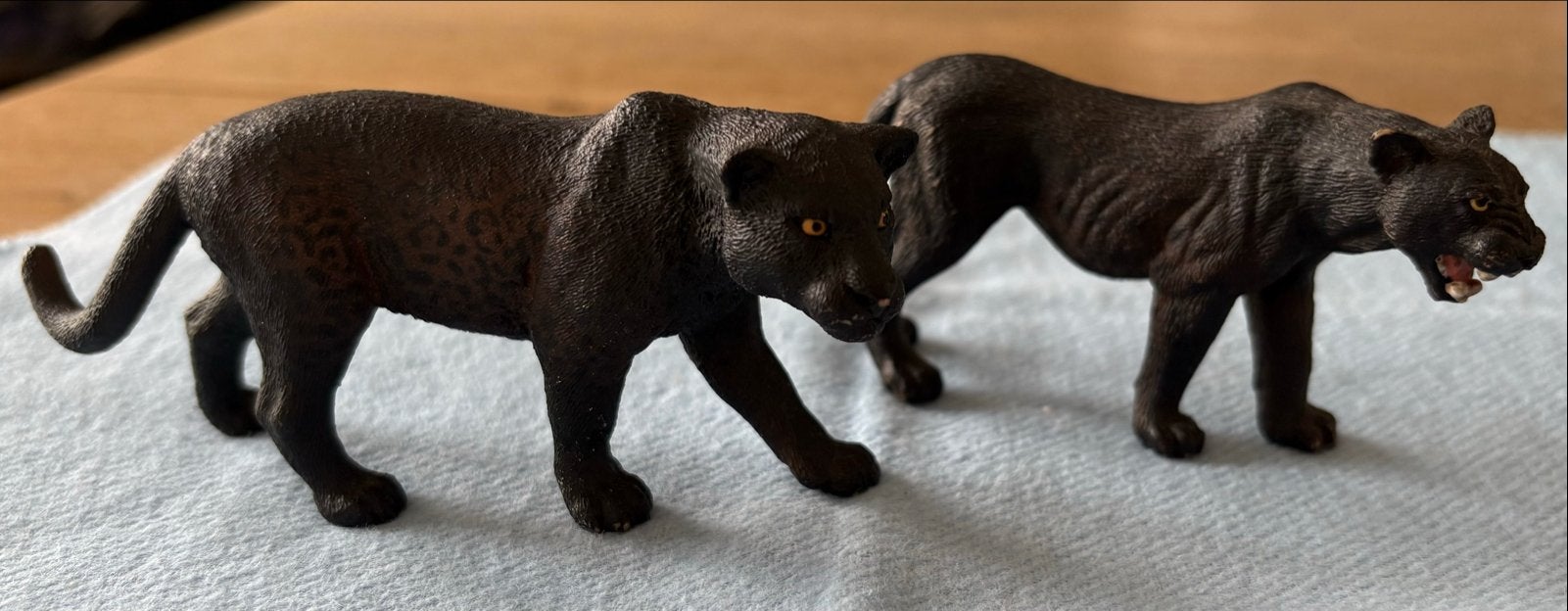 Schleich Zwarte Panters 14688 & 14784 - Set van 2, Ophalen of Verzenden, Zo goed als nieuw, Jongen of Meisje