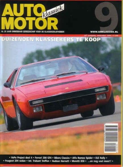 AMK 9 2006 : Ferrari 308 GT4 - Alfa Romeo Spider - Peugeot, Ophalen of Verzenden, Gelezen, Algemeen