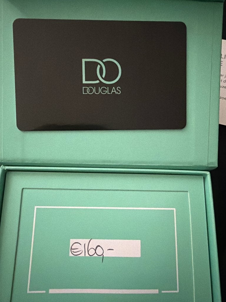 Douglas kadobon, Tickets en Kaartjes, Kortingen en Cadeaubonnen, Eén persoon, Cadeaubon