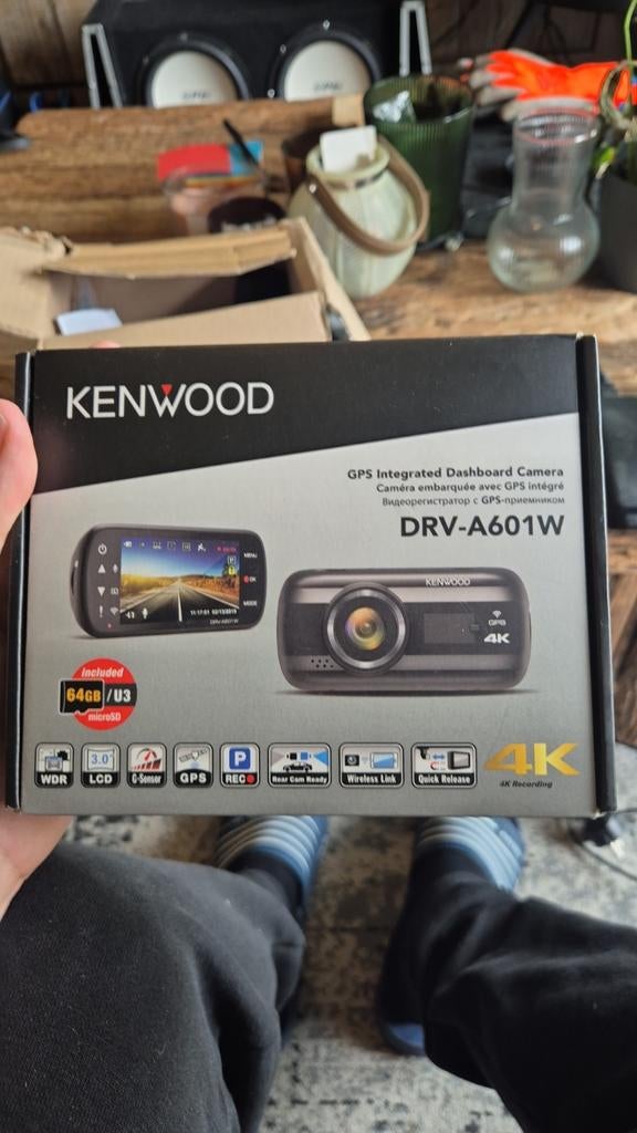 Kenwood DRV-A601W Dashcam 4K - Werkt goed, lichte schade, Ophalen of Verzenden, Gebruikt