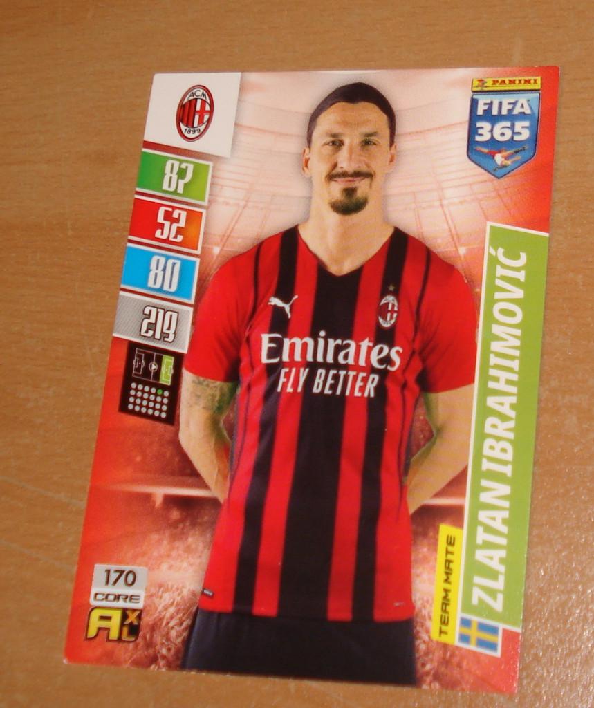 Zlatan Ibrahimović Panini FIFA 365, Ophalen of Verzenden, Zo goed als nieuw, Buitenlandse clubs, Poster, Plaatje of Sticker