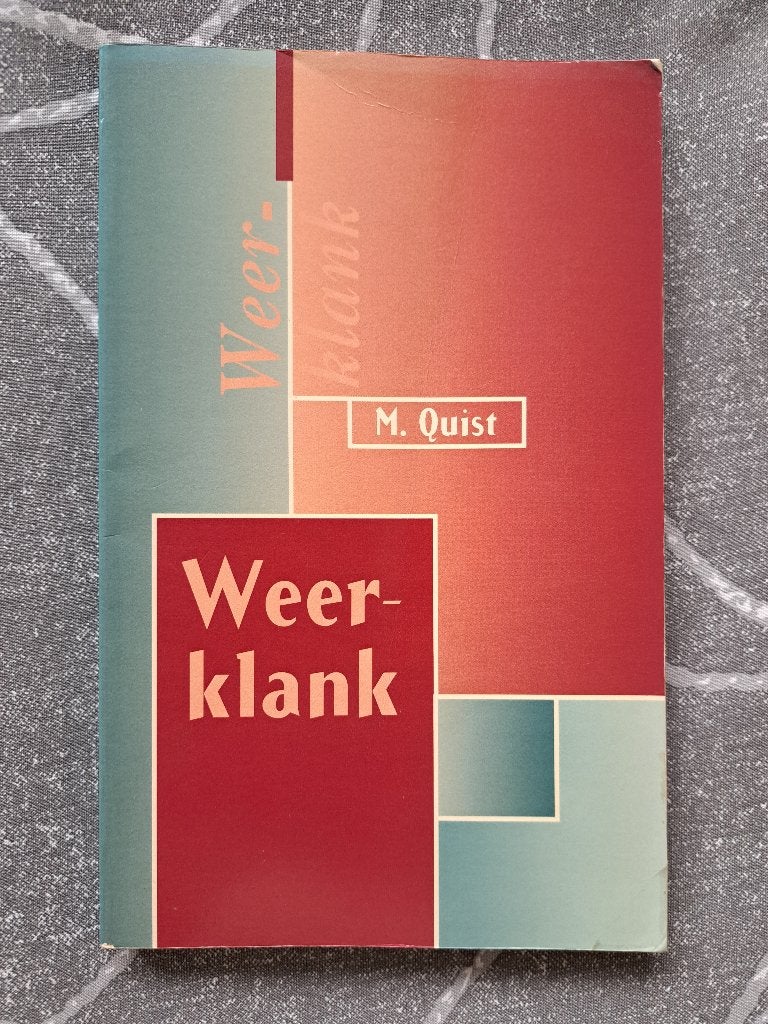 Bijbels dagboek 'Weerklank' voor jongeren door M. Quist, Ophalen of Verzenden, Gelezen, M. Quist, Christendom | Protestants