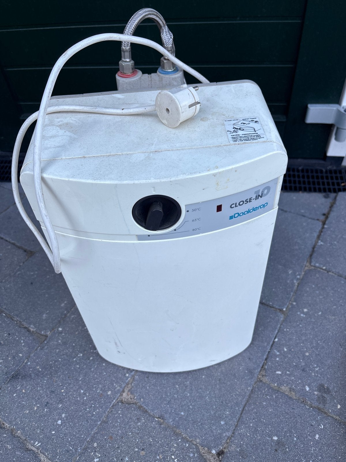 Daalderop Close-in 10 liter boiler, Ophalen, Gebruikt, Aardgas, Boiler