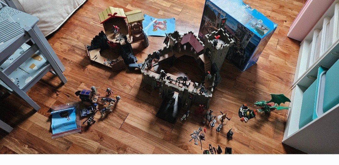Playmobil viking kasteel /koets/draak enzz, Ophalen, Gebruikt, Losse onderdelen, Kasteel/Fort