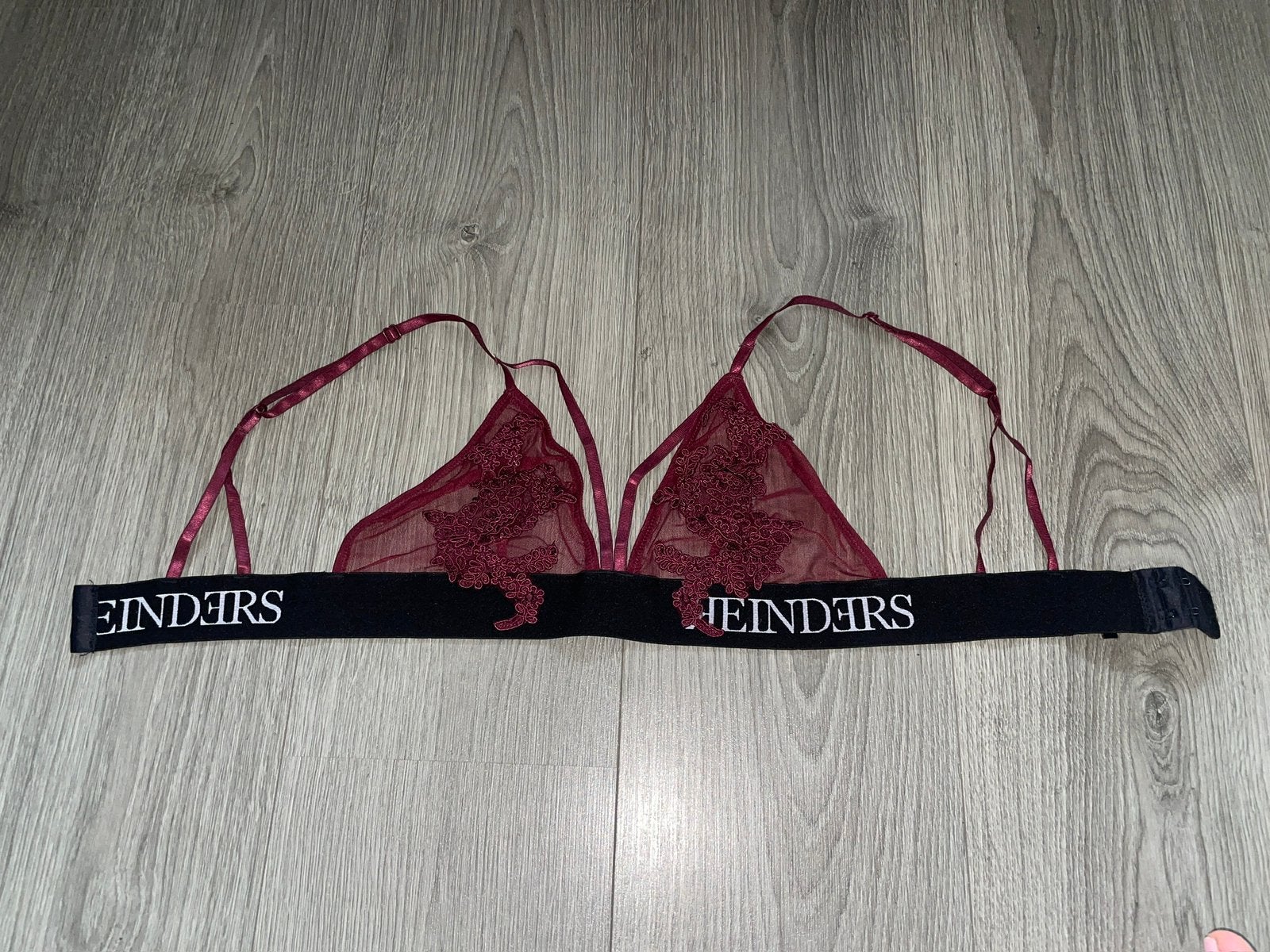 Reinders bordeaux burgundy rode bralette bh top maat S, Ophalen of Verzenden, Rood, BH