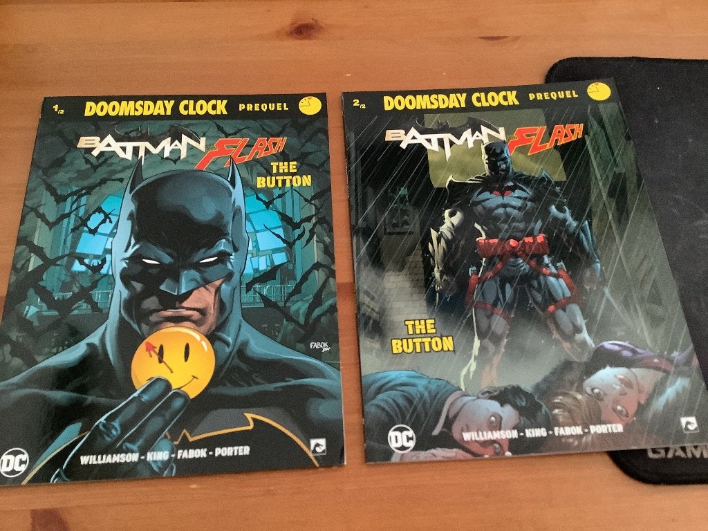 Batman the Flash The button.1&2 Doomsday Clock prequel, Amerika, Complete serie of reeks, Ophalen of Verzenden, Zo goed als nieuw