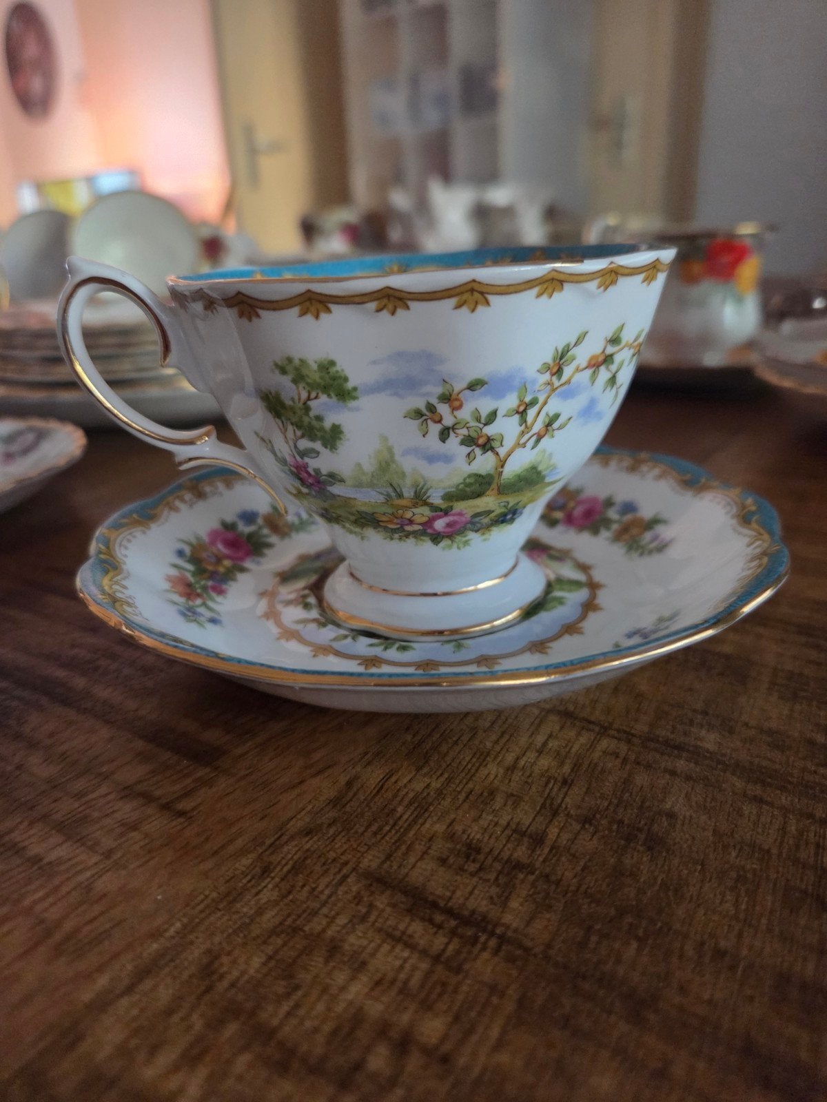 Royal Albert Chelsea Bird Kop en Schotel, Antiek en Kunst, Ophalen