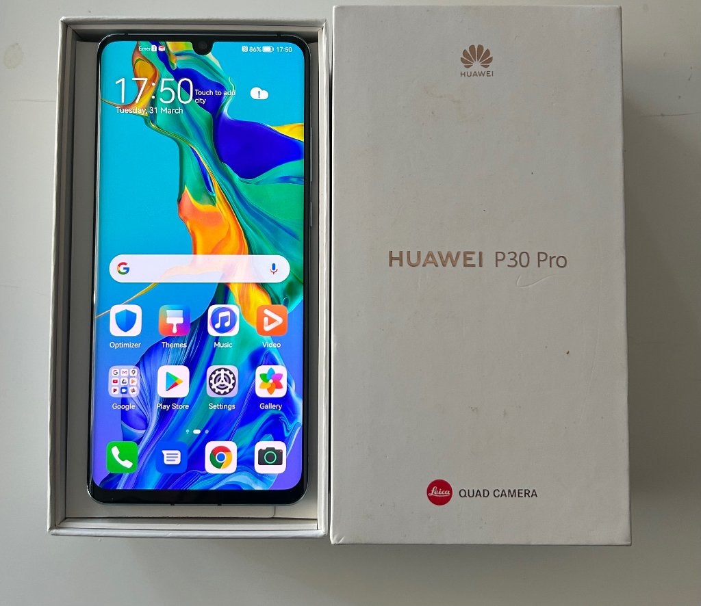 Te koop/ruilen en ZGAN Huawei P30 pro 128gb met Android, Blauw, Ophalen of Verzenden, Zo goed als nieuw, Zonder simlock