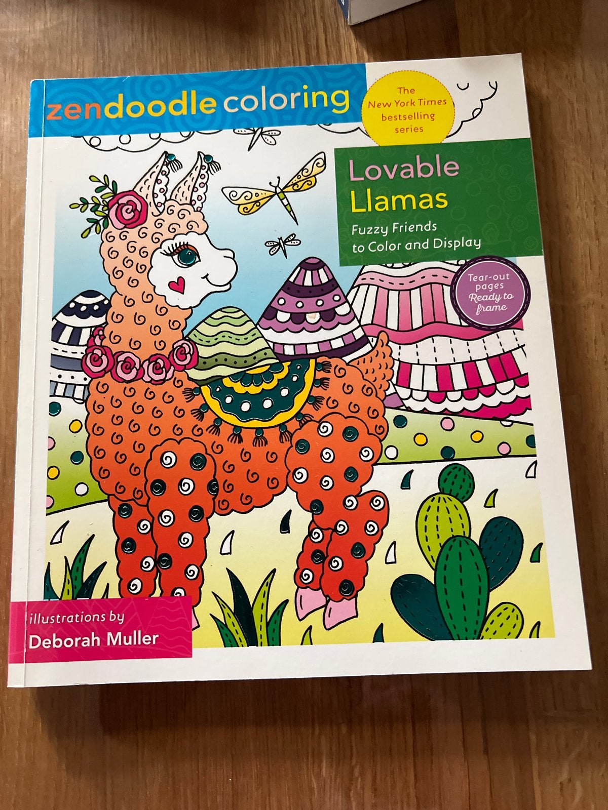 Zendoodle Coloring Lovable Llamas - Kleurboek, Gebruikt, Dieren, Meerkleurig, Ophalen of Verzenden