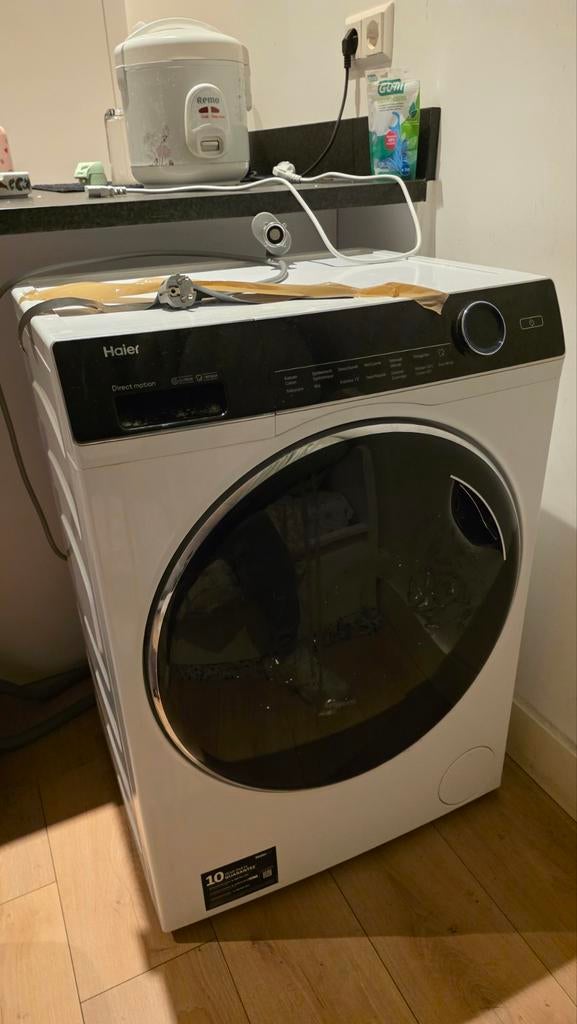 Haier HWD80-B14979 Was-droog combinatie, Witgoed en Apparatuur, Was-droogcombinaties, 8 tot 10 kg, Ophalen, Gebruikt, 85 tot 90 cm
