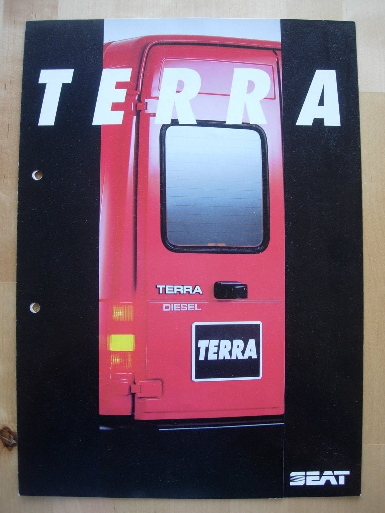 Seat Terra Brochure 1990, Volkswagen, Ophalen of Verzenden, Zo goed als nieuw, Overige merken