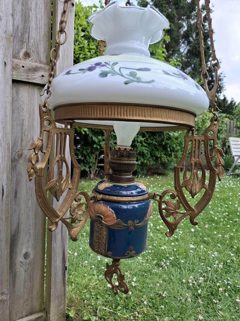 Antieke hanglamp, Antiek en Kunst, Antiek | Lampen, Ophalen