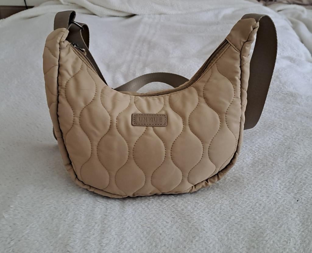 Unique schoudertas nieuw, Sieraden, Tassen en Uiterlijk, Tassen | Schoudertassen, Ophalen of Verzenden, Nieuw, Beige, Overige merken