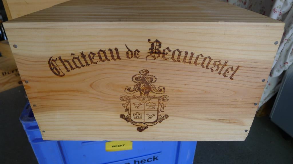 Chateau Beaucastel Chateauneuf du Pape 2019 kist 6 flessen, Frankrijk, Ophalen of Verzenden, Zo goed als nieuw, Rode wijn