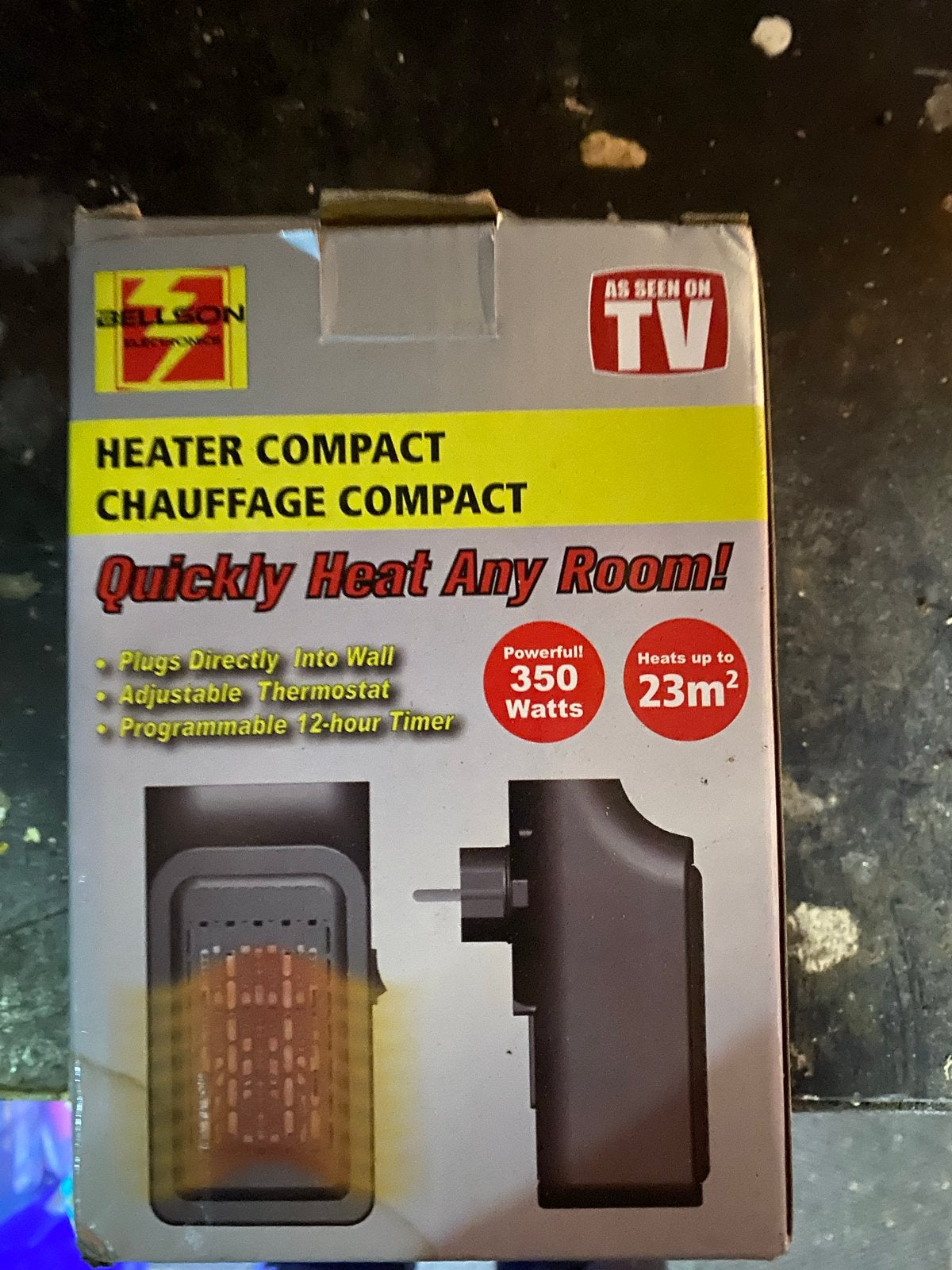 Nieuwe Belson Compacte Kachel - 350W, Verwarmt tot 23m², Overige soorten, Elektrisch, Nieuw, Ophalen of Verzenden