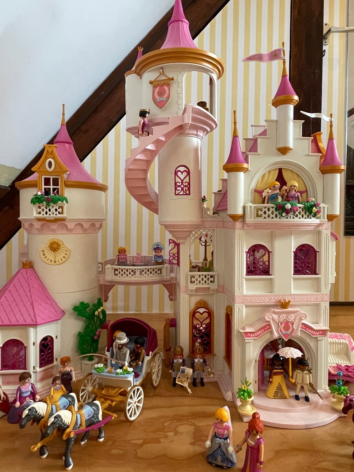 Playmobil prinsessen kasteel!, Gebruikt, Losse onderdelen, Ophalen of Verzenden, Kasteel/Fort