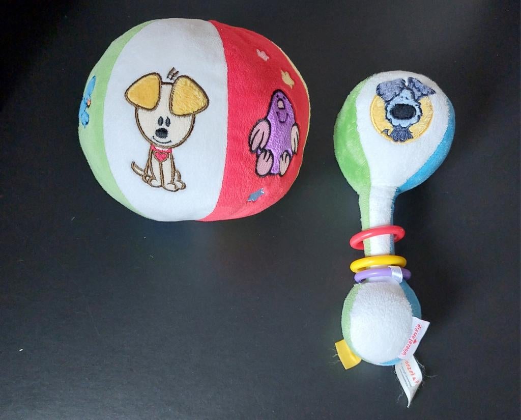 Rammelaar set van Woezel & Pip, Ophalen, Zo goed als nieuw, Rammelaar