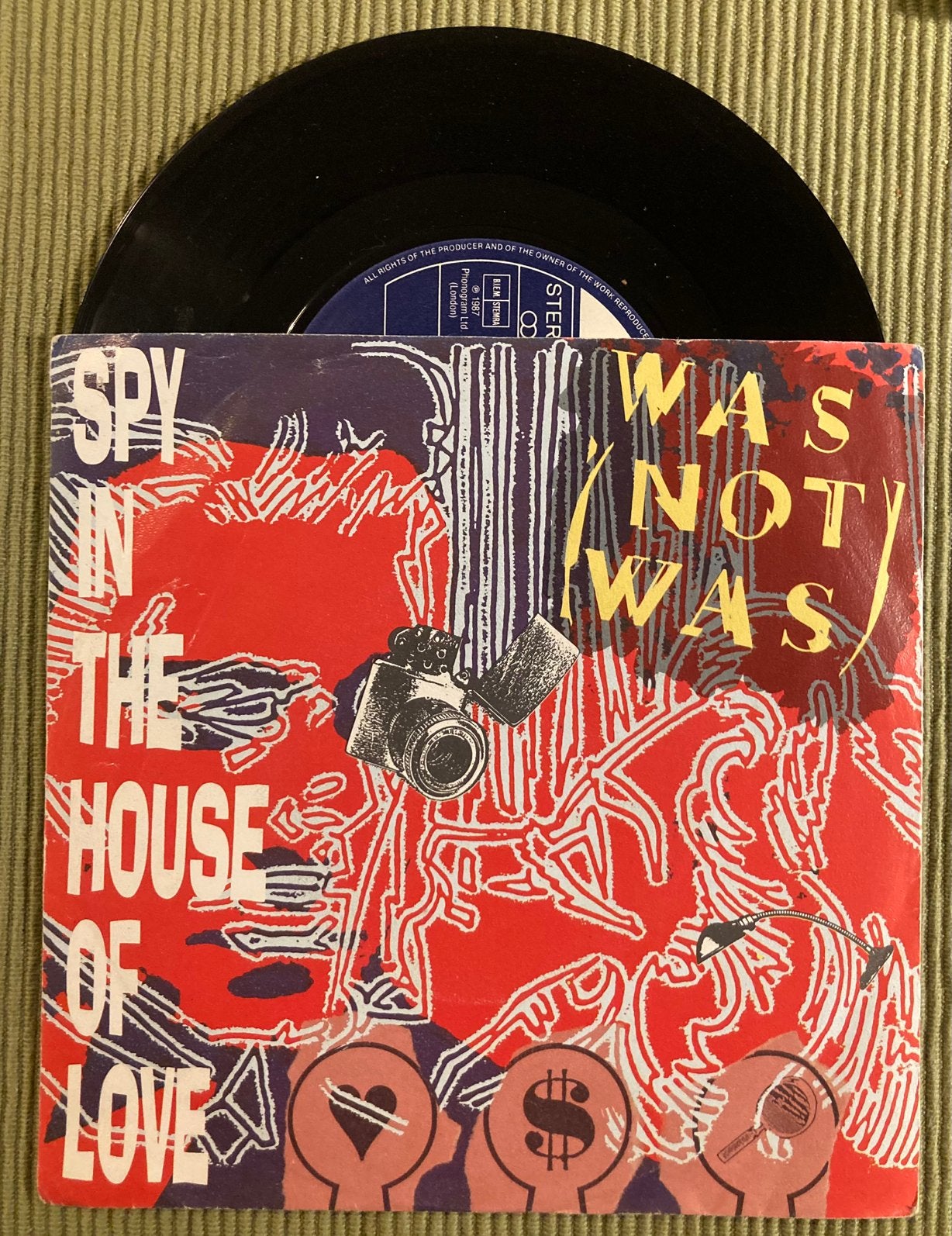 Vinyl single Was not Was - Spy in the house of love, Gebruikt, 7 inch, Ophalen of Verzenden, Pop
