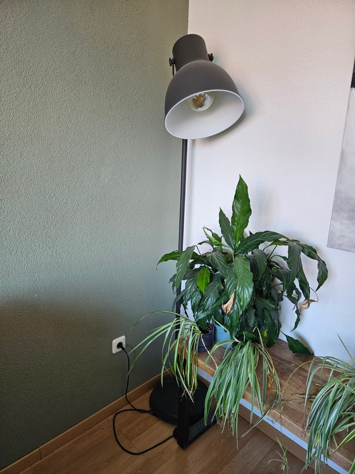 IKEA Hektar Vloerlamp, Huis en Inrichting, Lampen | Vloerlampen, Ophalen, Industrieel, Modern, E27 (groot), Zo goed als nieuw