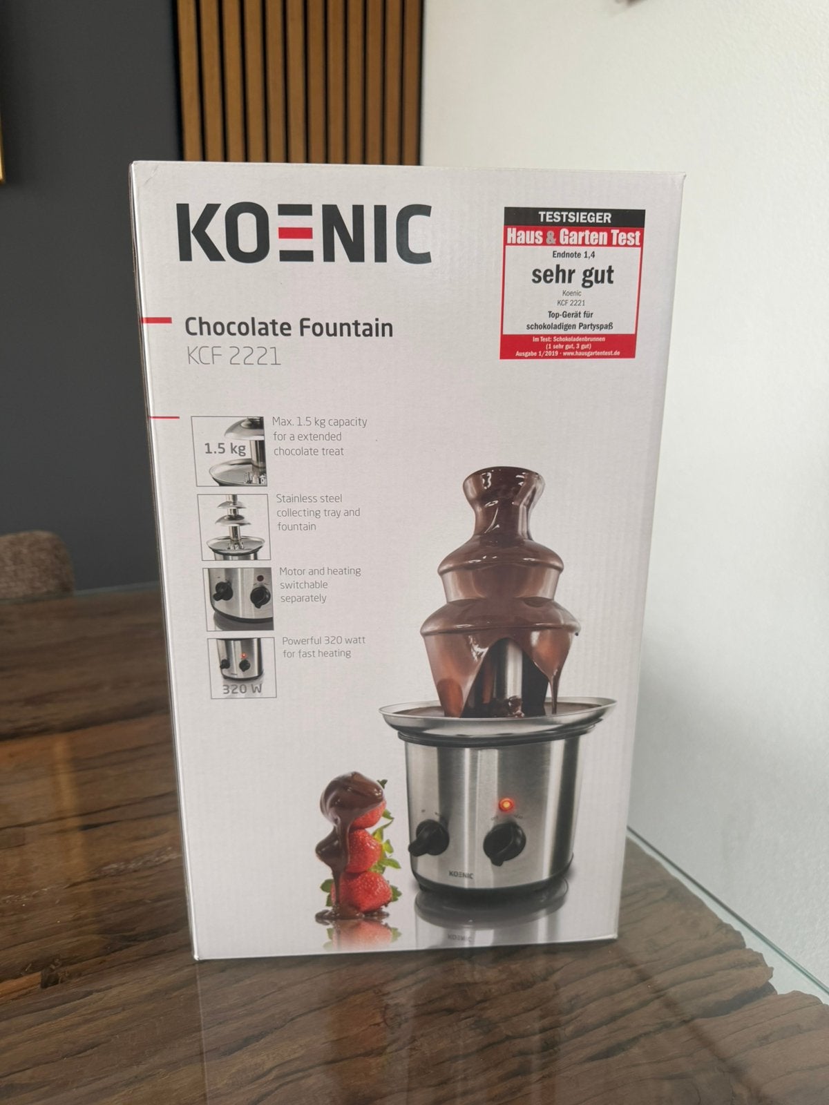 Nieuw Chocolade Fountain, Minder dan 1 liter, Ophalen of Verzenden, Zo goed als nieuw, 1 snelheid